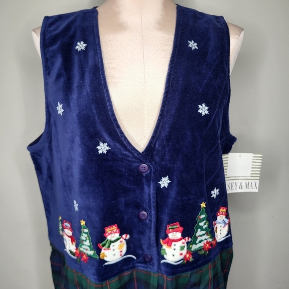 Vintage Casey & Max NWT New Long Winter Christmas Jumper Size Large - Picture 3 of 9